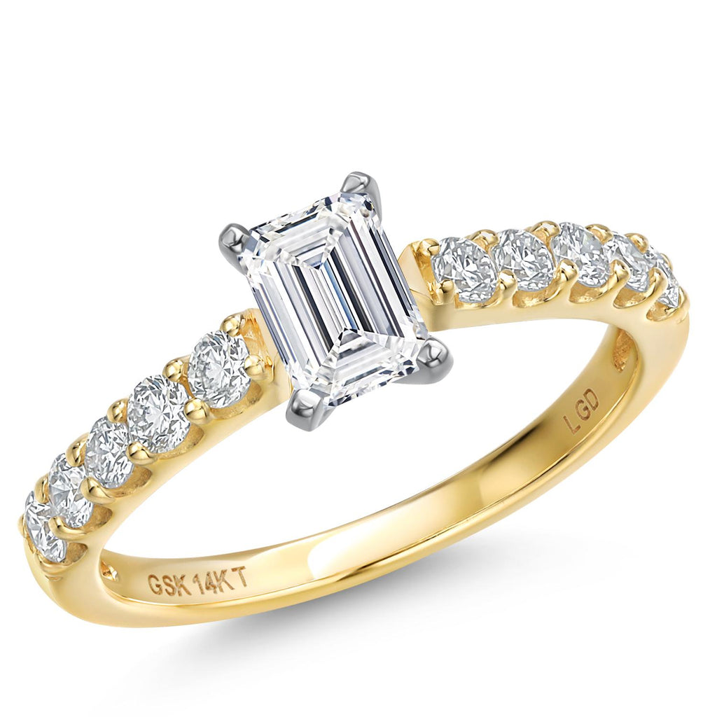 Center 0.75ct_9_Ring in 14K Two Tone Gold