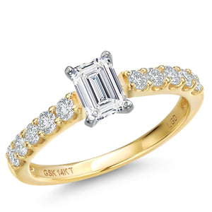 Ring in 14K Two Tone Gold