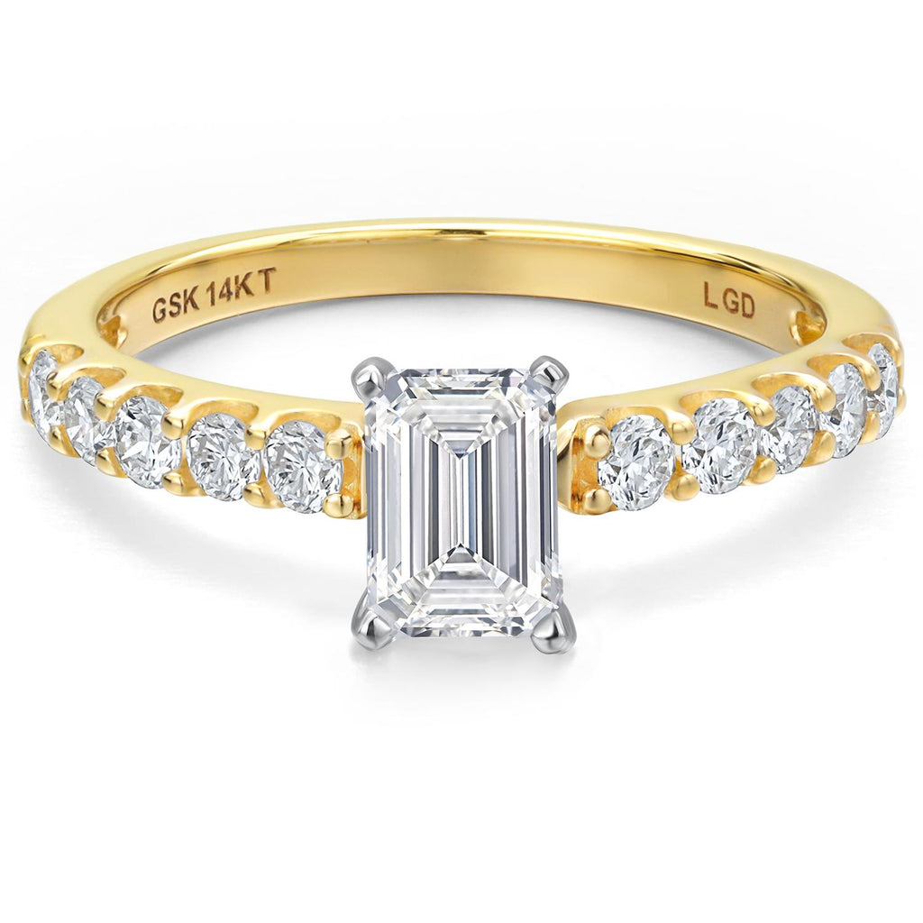 Ring in 14K Two Tone Gold