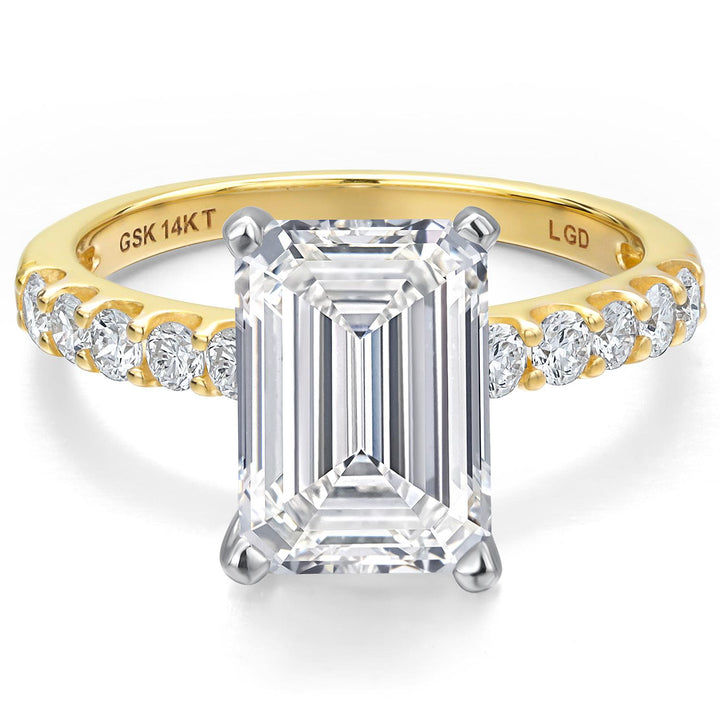 Center 4ct_Ring in 14K Two Tone Gold