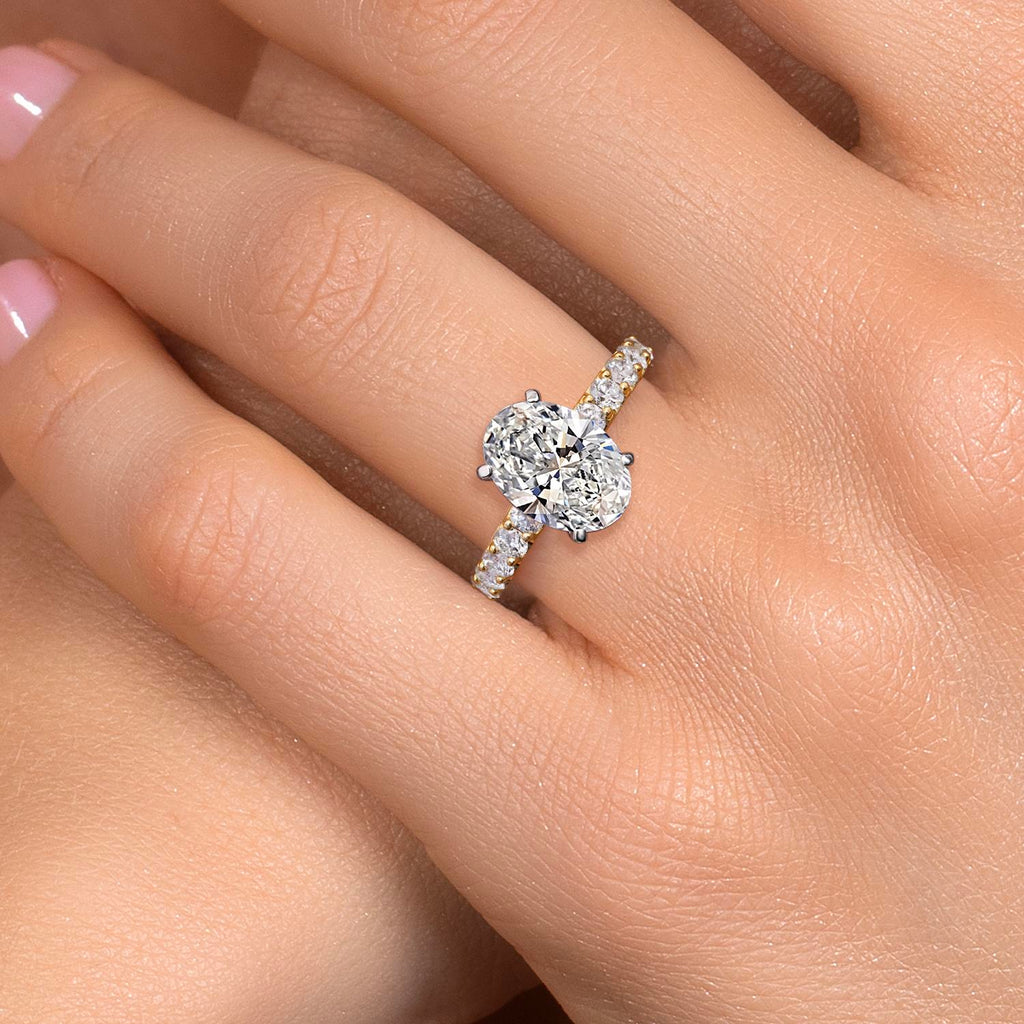 Center 4ct_Ring in 14K Two Tone Gold