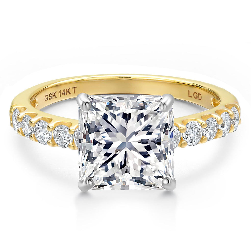Center 4ct_Ring in 14K Two Tone Gold
