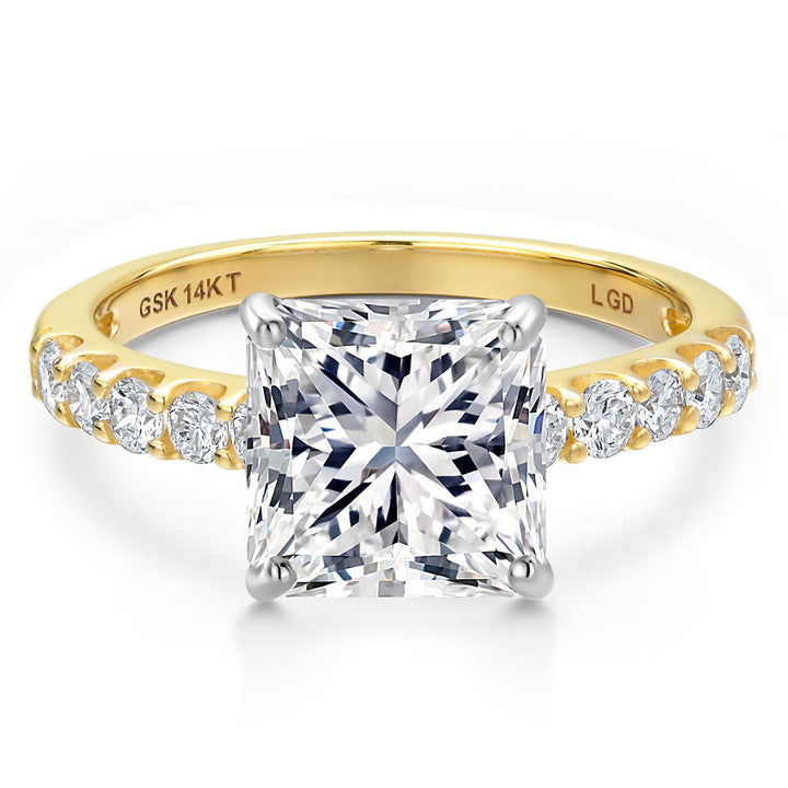 Center 4ct_Ring in 14K Two Tone Gold