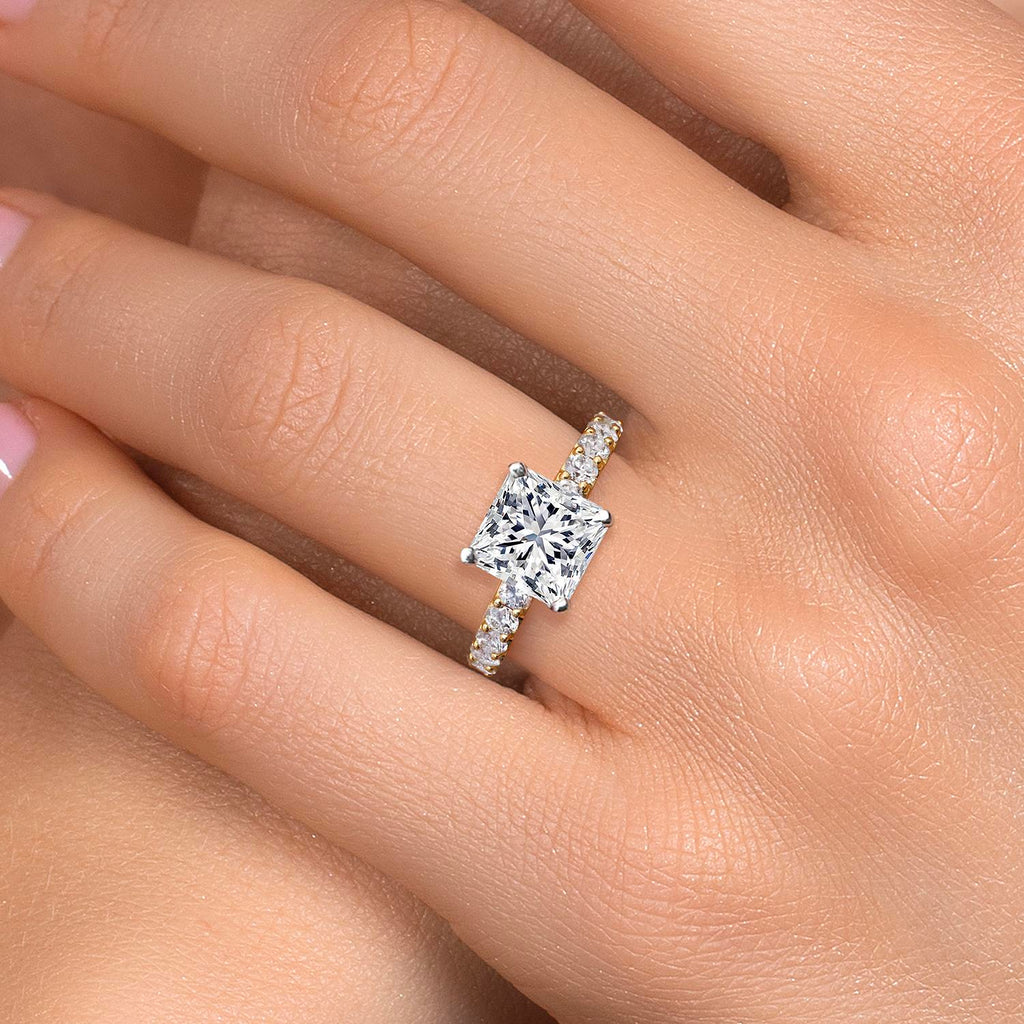 Center 4ct_Ring in 14K Two Tone Gold