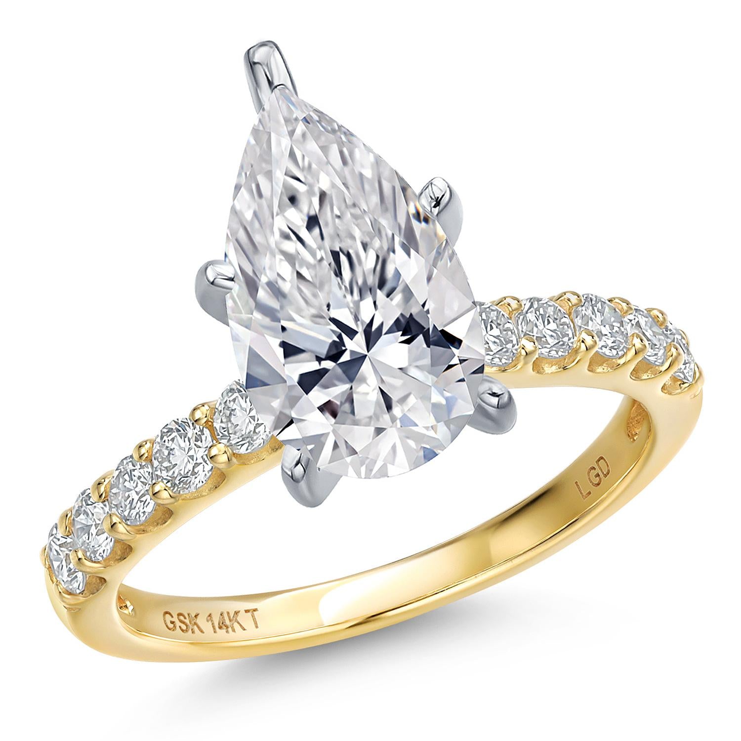 Center 4ct_Ring in 14K Two Tone Gold