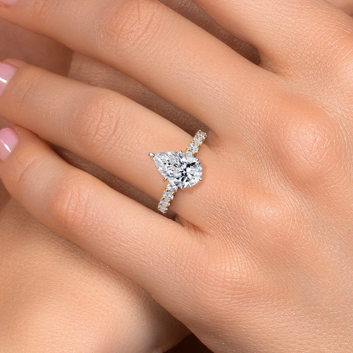 Center 4ct_Ring in 14K Two Tone Gold