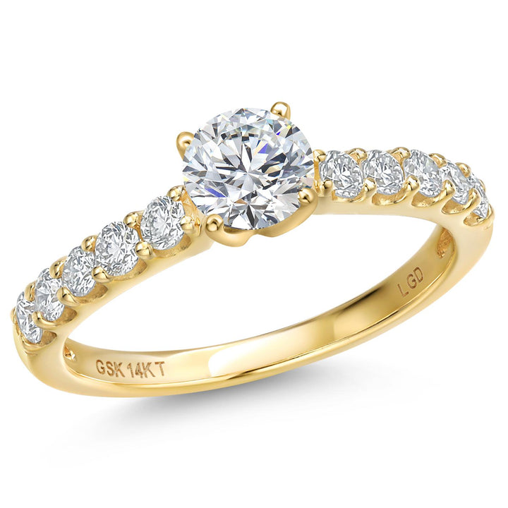 Center 0.75ct_5_Ring in 14K Yellow Gold