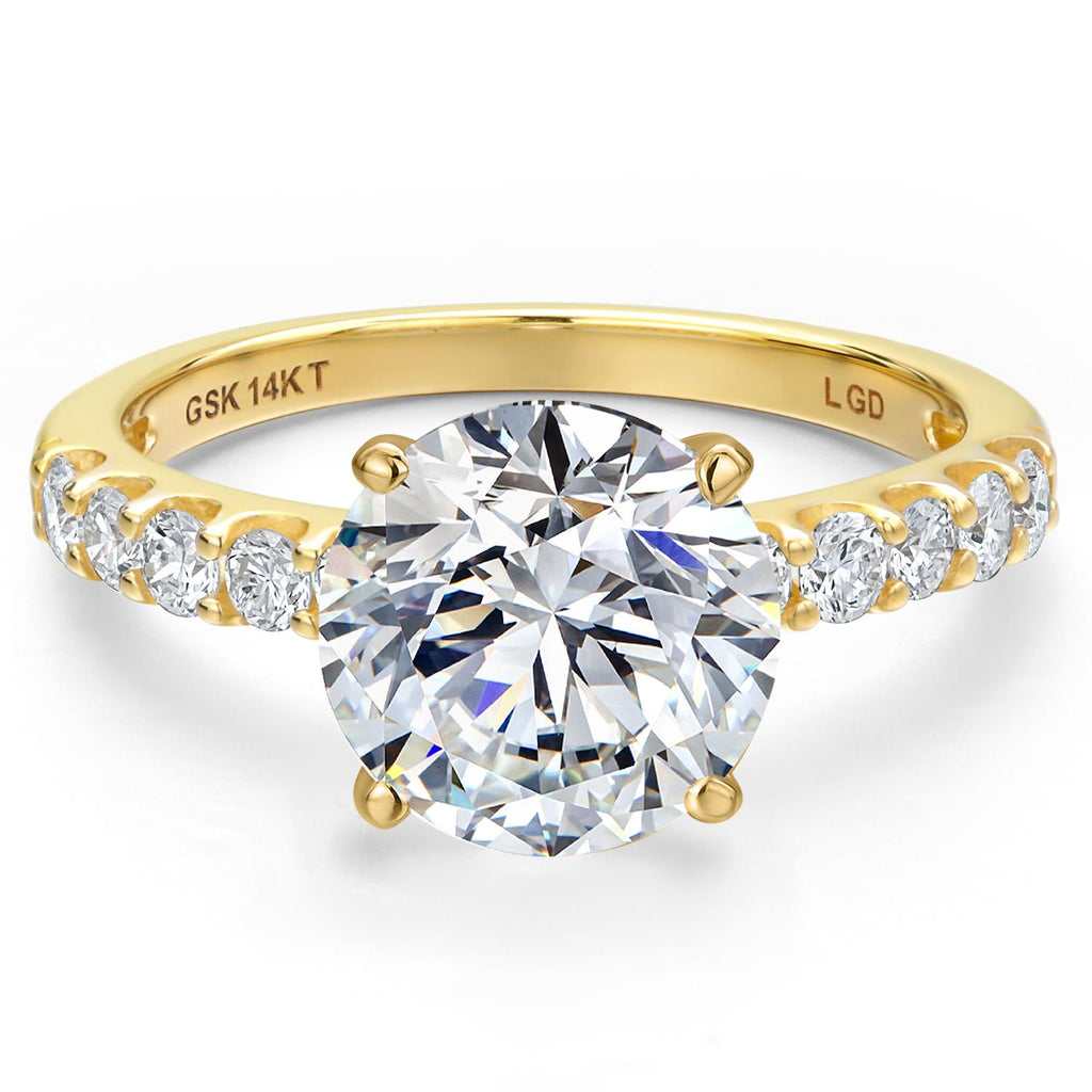 D - E_Center 4ct_Ring in 14K Yellow Gold