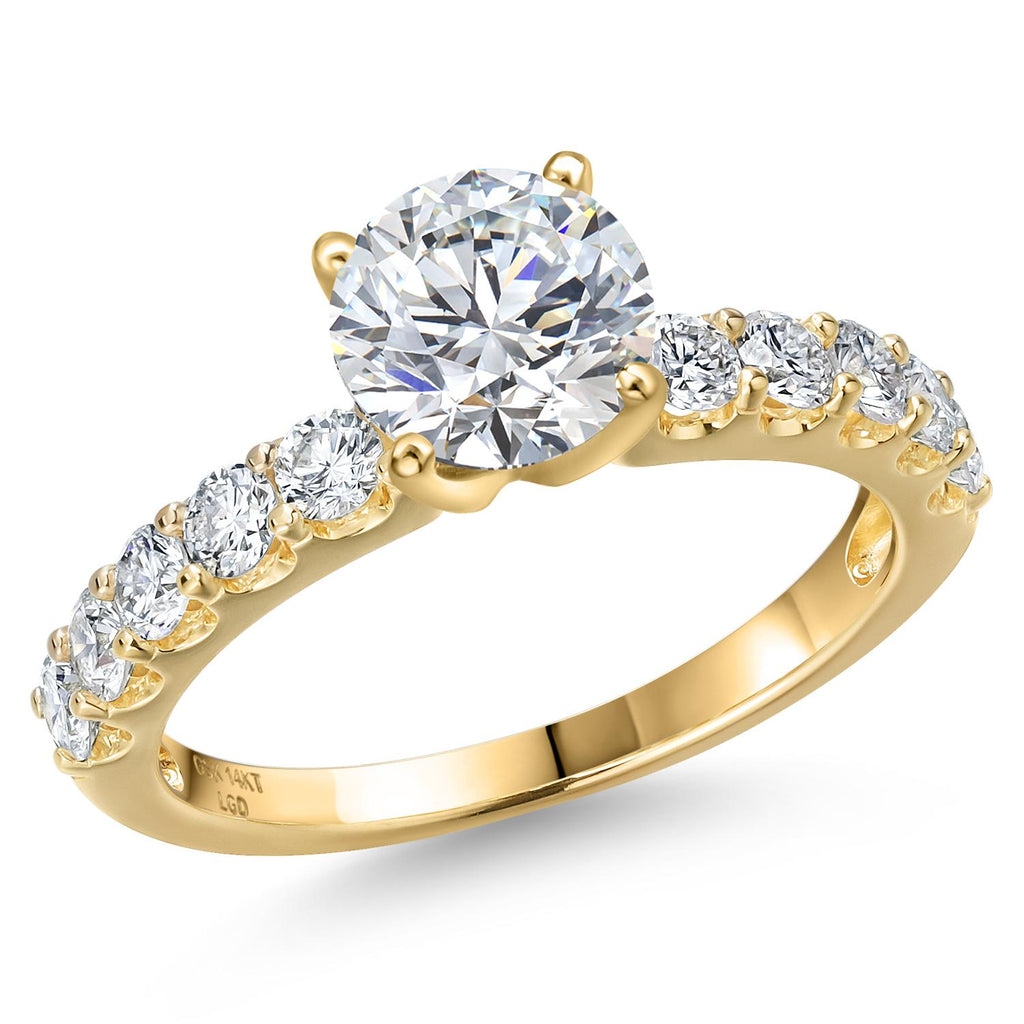 Round Cut_Center 1.00ct_9_Ring in 14K Yellow Gold