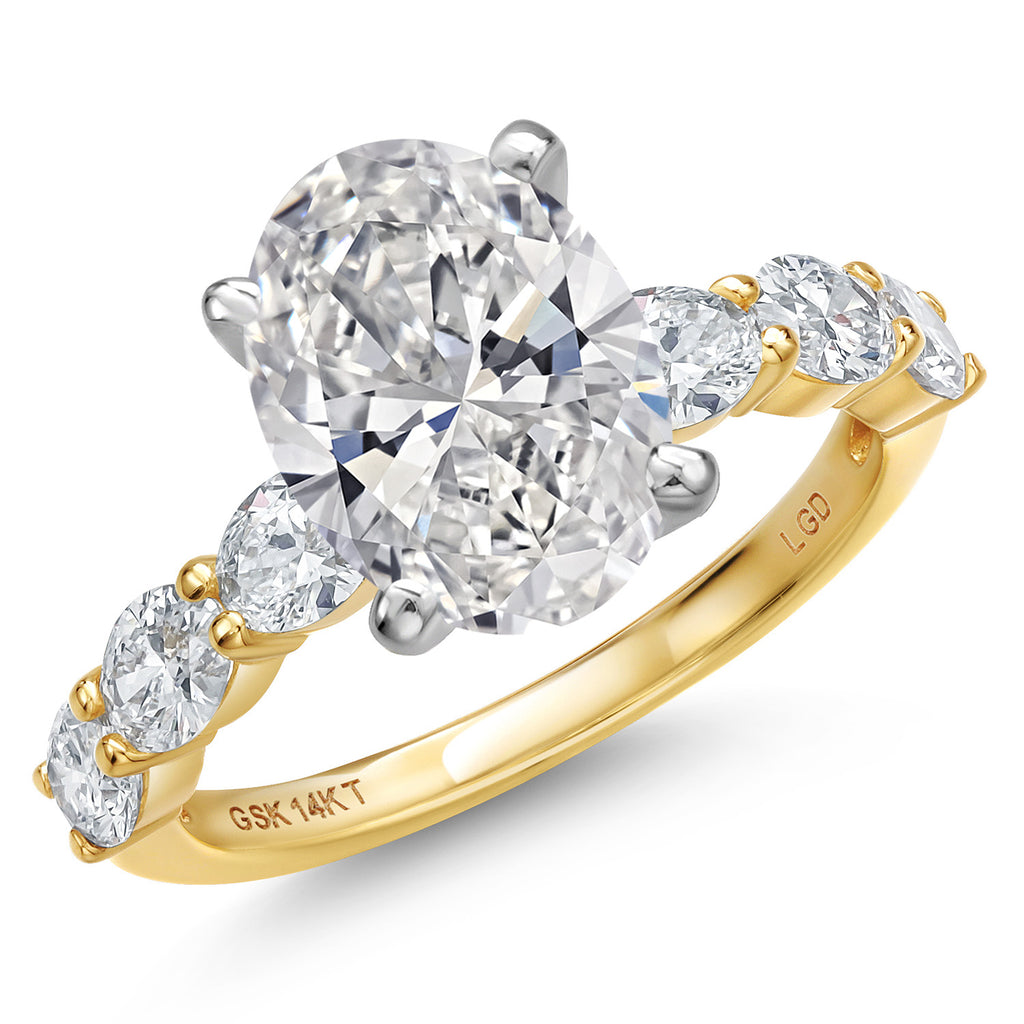 Center 2.5ct_9_Ring in 14K Two Tone Gold