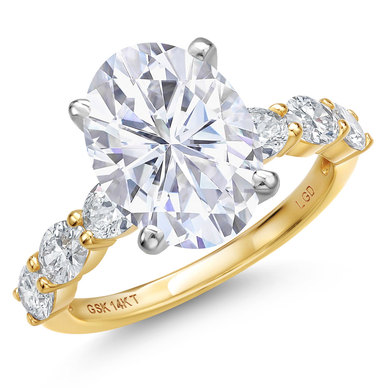 Ring in 14K Two Tone Gold