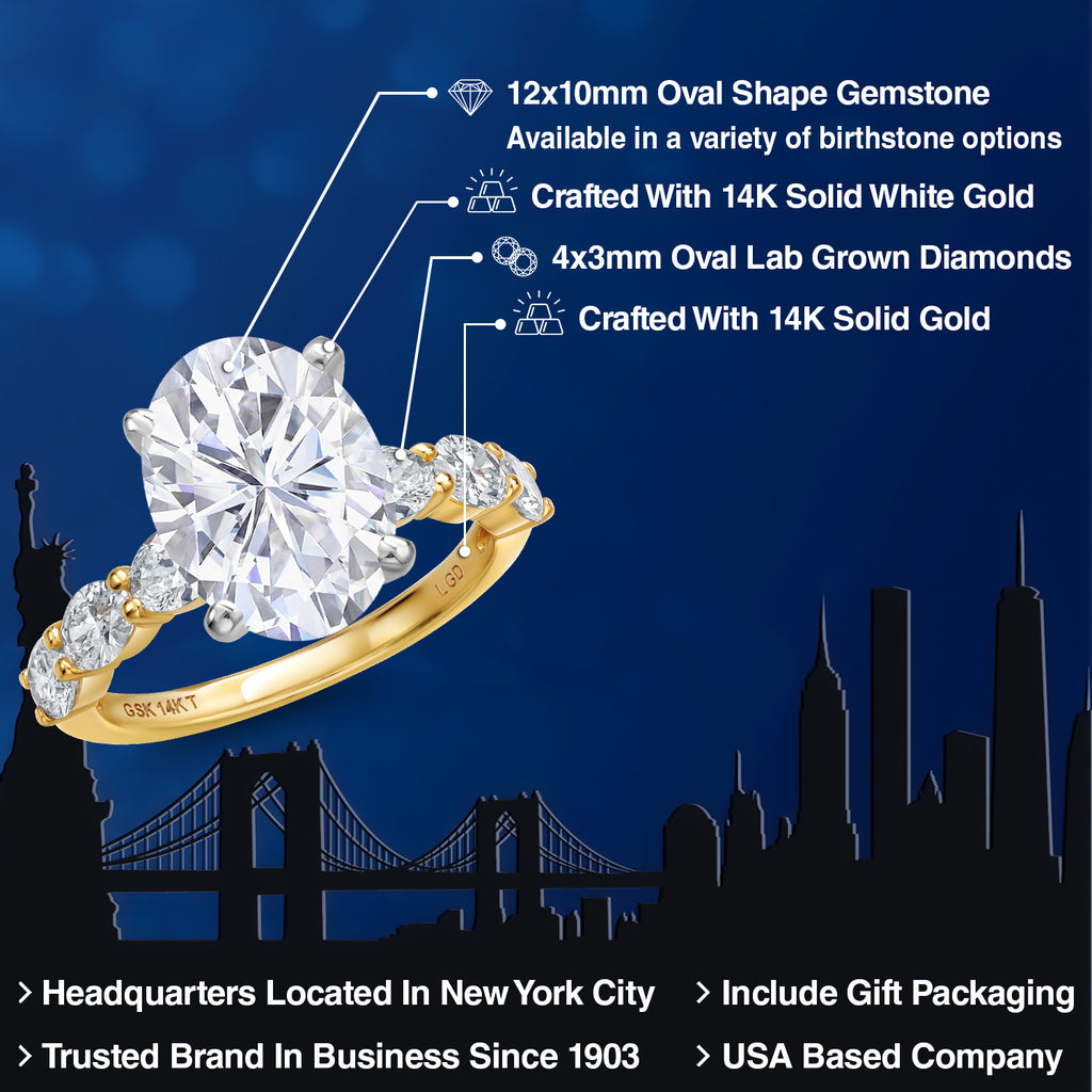 Ring in 14K Two Tone Gold