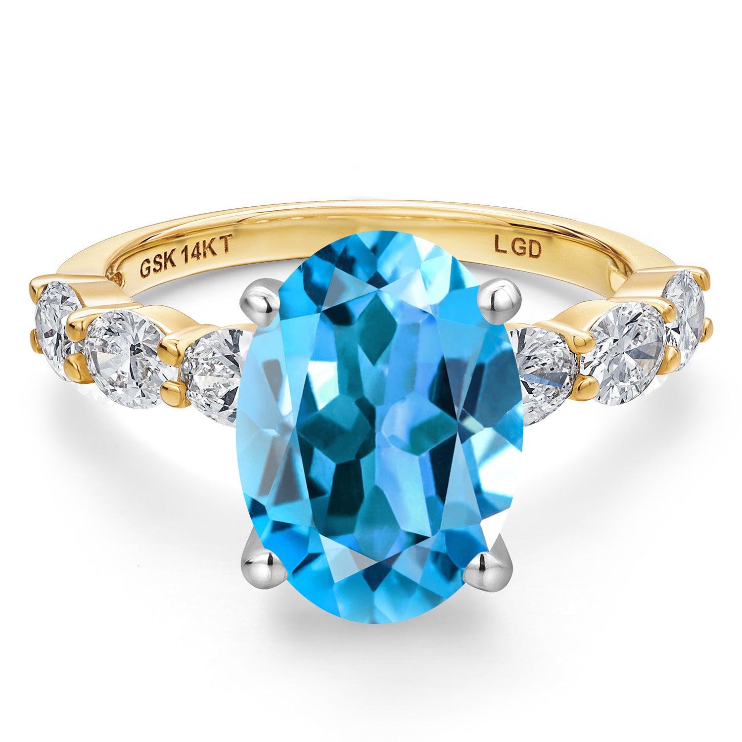 Ring in 14K Two Tone Gold