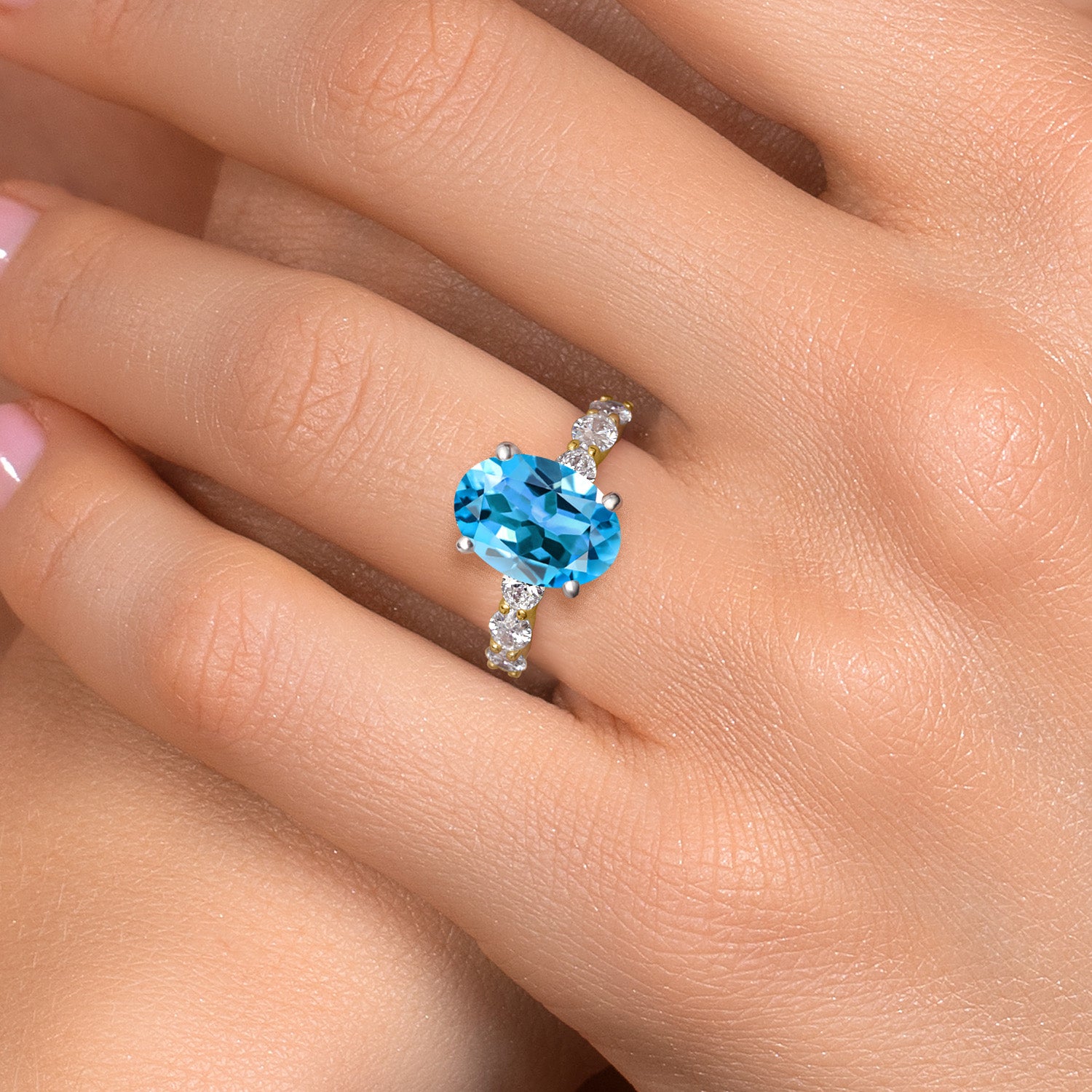 Ring in 14K Two Tone Gold