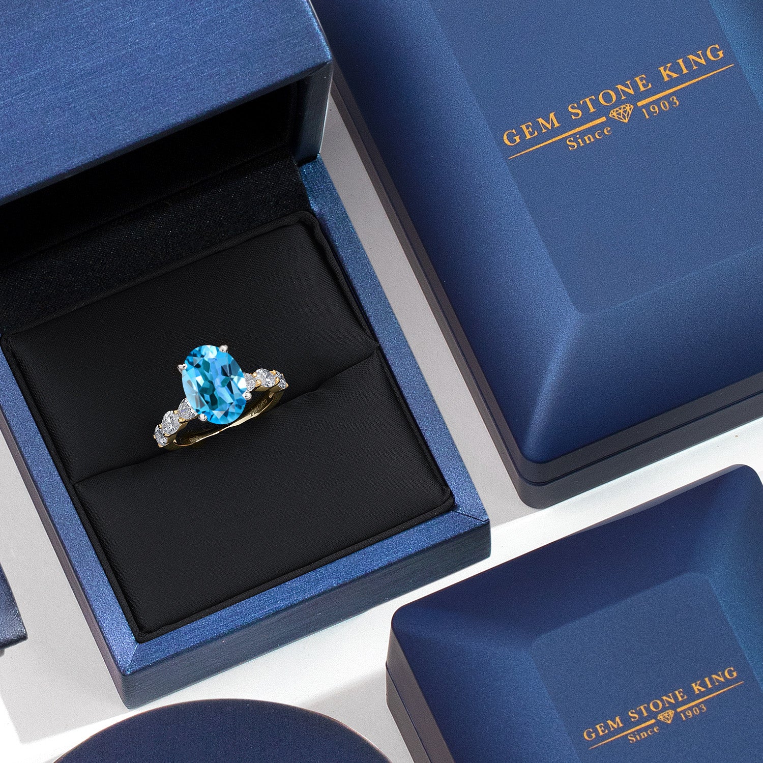 Ring in 14K Two Tone Gold