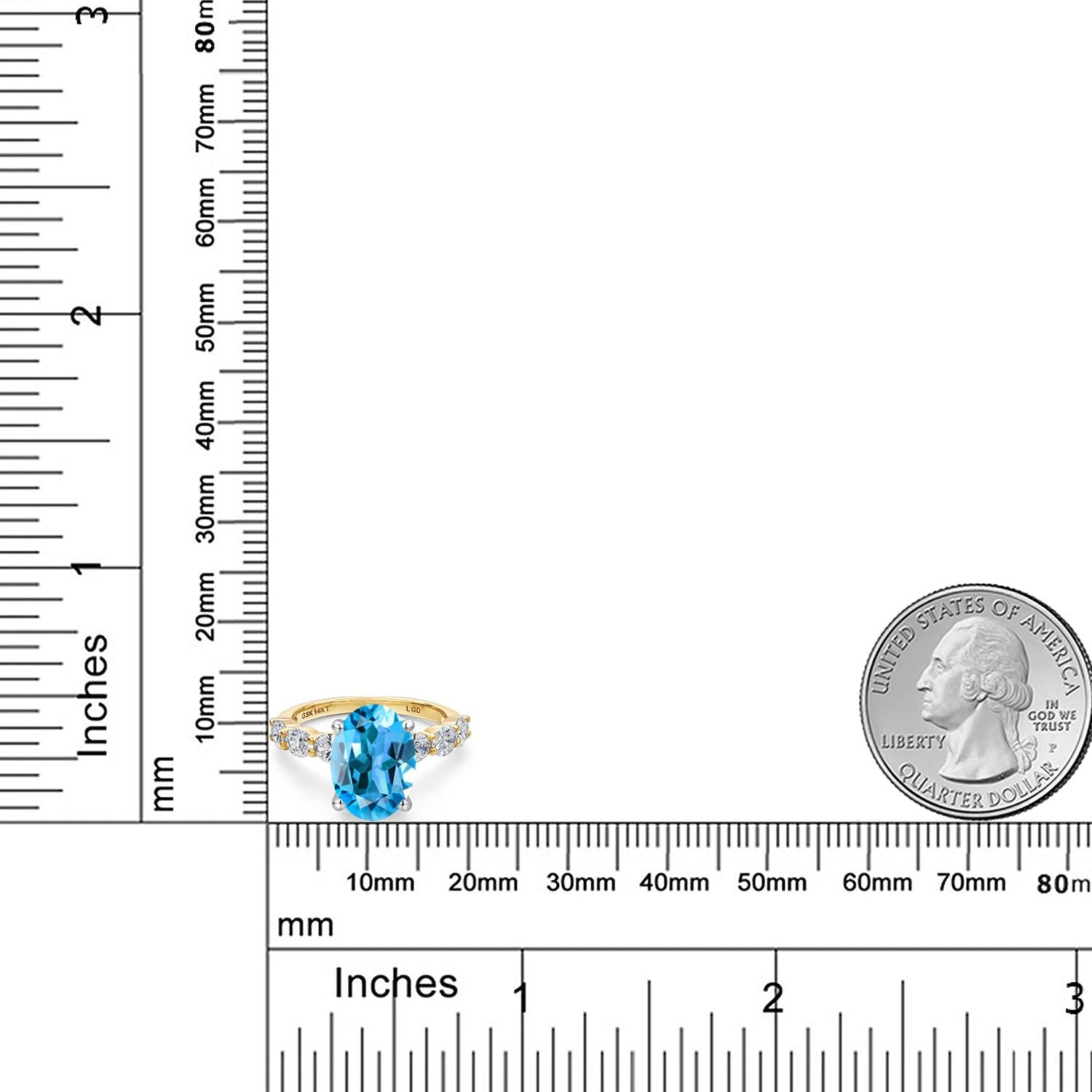 Ring in 14K Two Tone Gold