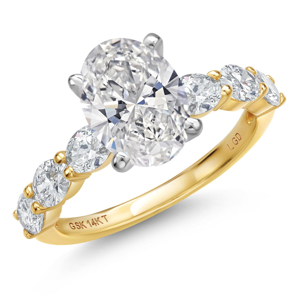 Center 3ct_9_Ring in 14K Two Tone Gold