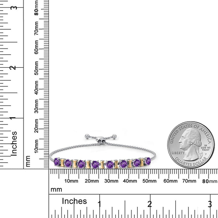 Bracelet in 925 Sterling Silver and 10K Yellow Gold