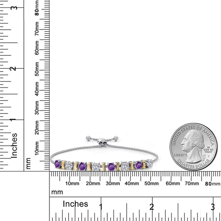 Bracelet in 925 Sterling Silver and 10K Yellow Gold