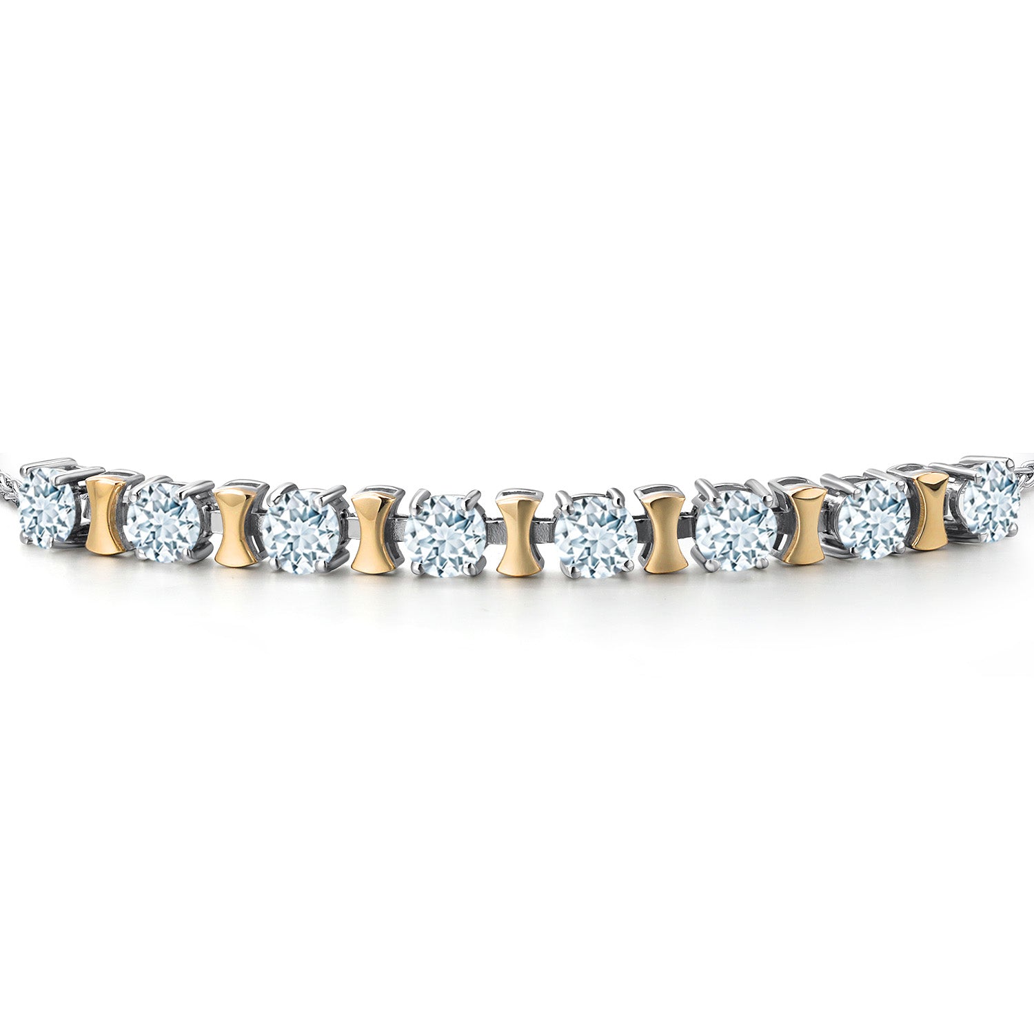 Bracelet in 925 Sterling Silver and 10K Yellow Gold
