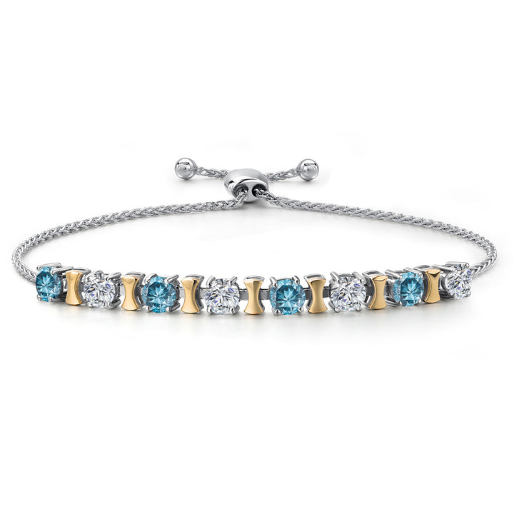 Bracelet in 925 Sterling Silver and 10K Yellow Gold