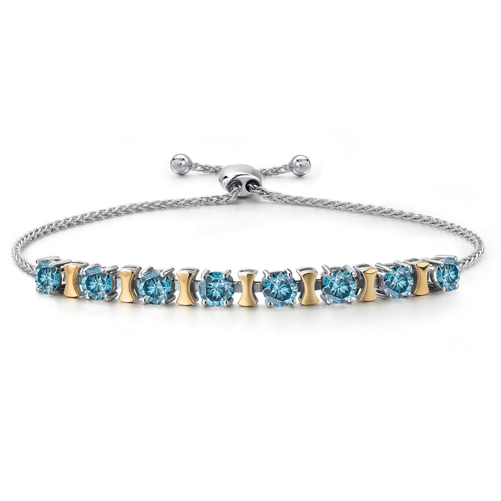 Bracelet in 925 Sterling Silver and 10K Yellow Gold