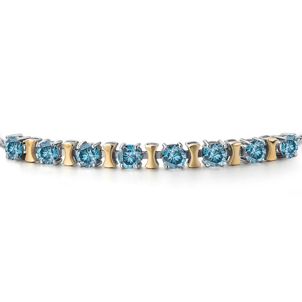Bracelet in 925 Sterling Silver and 10K Yellow Gold