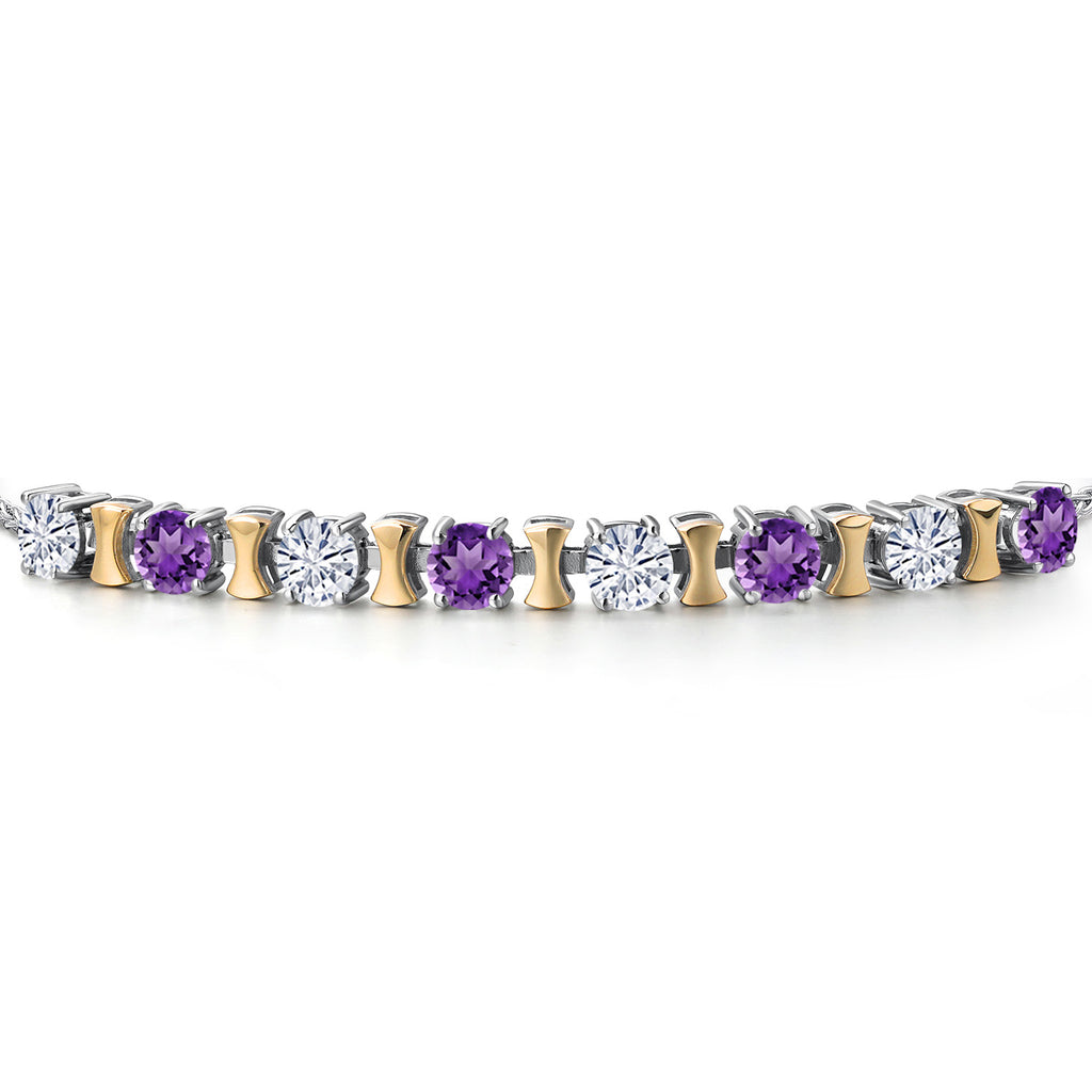 Bracelet in 925 Sterling Silver and 10K Yellow Gold