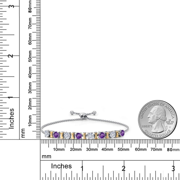 Bracelet in 925 Sterling Silver and 10K Yellow Gold