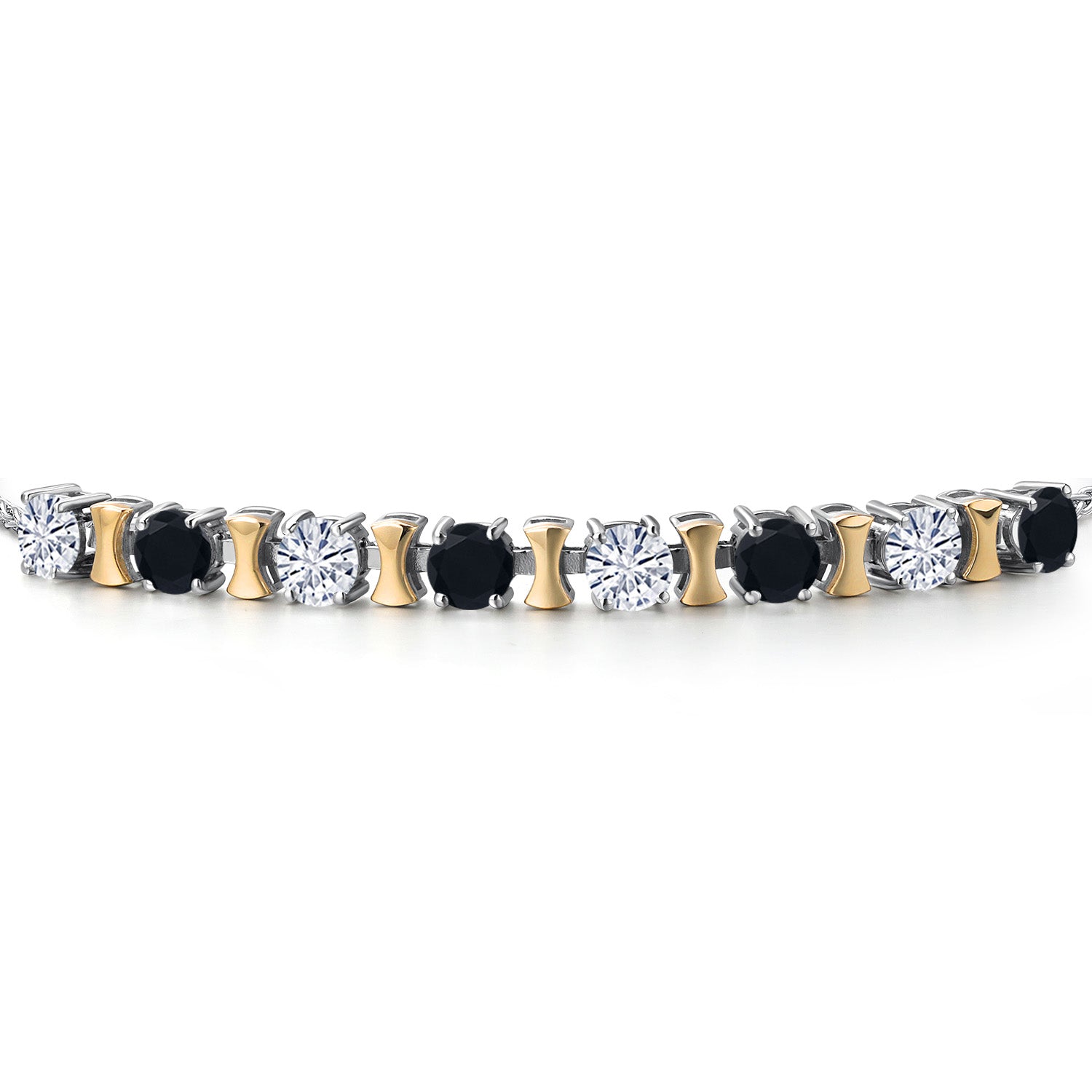Bracelet in 925 Sterling Silver and 10K Yellow Gold