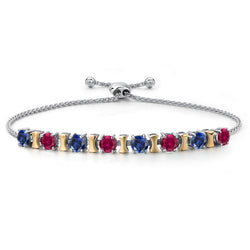 Bracelet in 925 Sterling Silver and 10K Yellow Gold