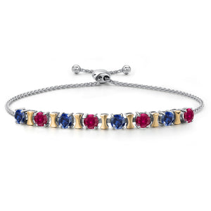 Bracelet in 925 Sterling Silver and 10K Yellow Gold