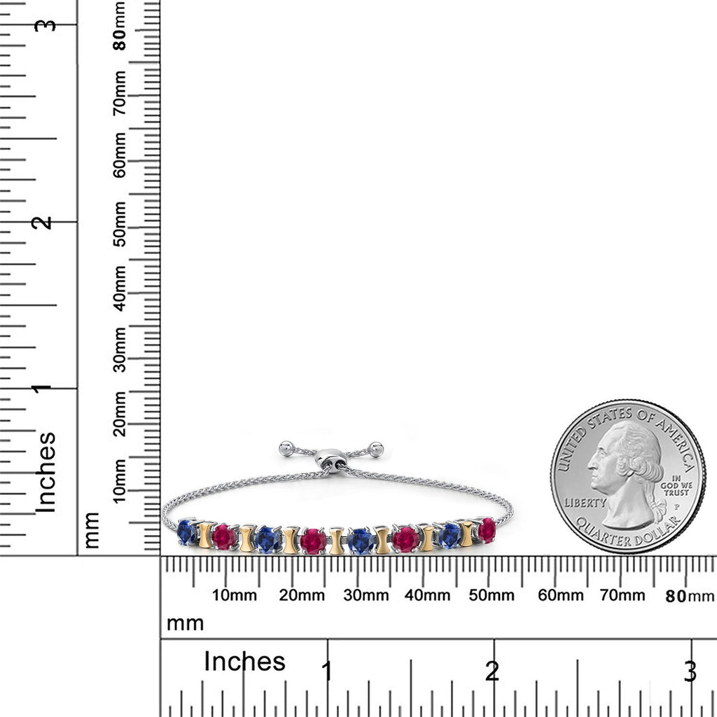 Bracelet in 925 Sterling Silver and 10K Yellow Gold