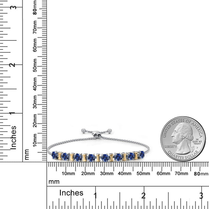 Bracelet in 925 Sterling Silver and 10K Yellow Gold