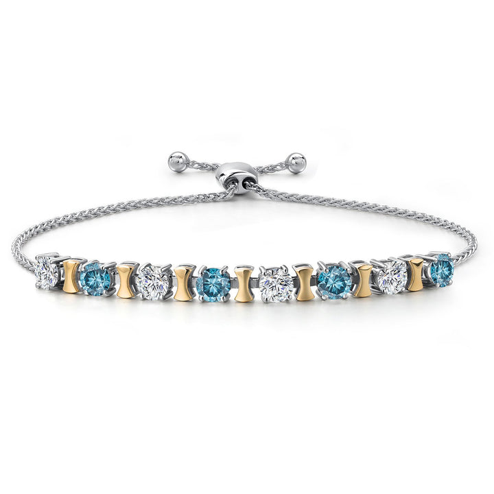 Bracelet in 925 Sterling Silver and 10K Yellow Gold