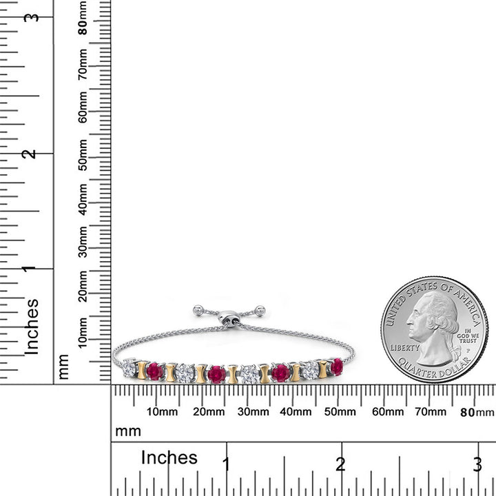 Bracelet in 925 Sterling Silver and 10K Yellow Gold