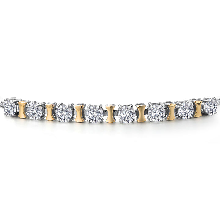 Bracelet in 925 Sterling Silver and 10K Yellow Gold