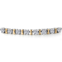 Bracelet in 925 Sterling Silver and 10K Yellow Gold