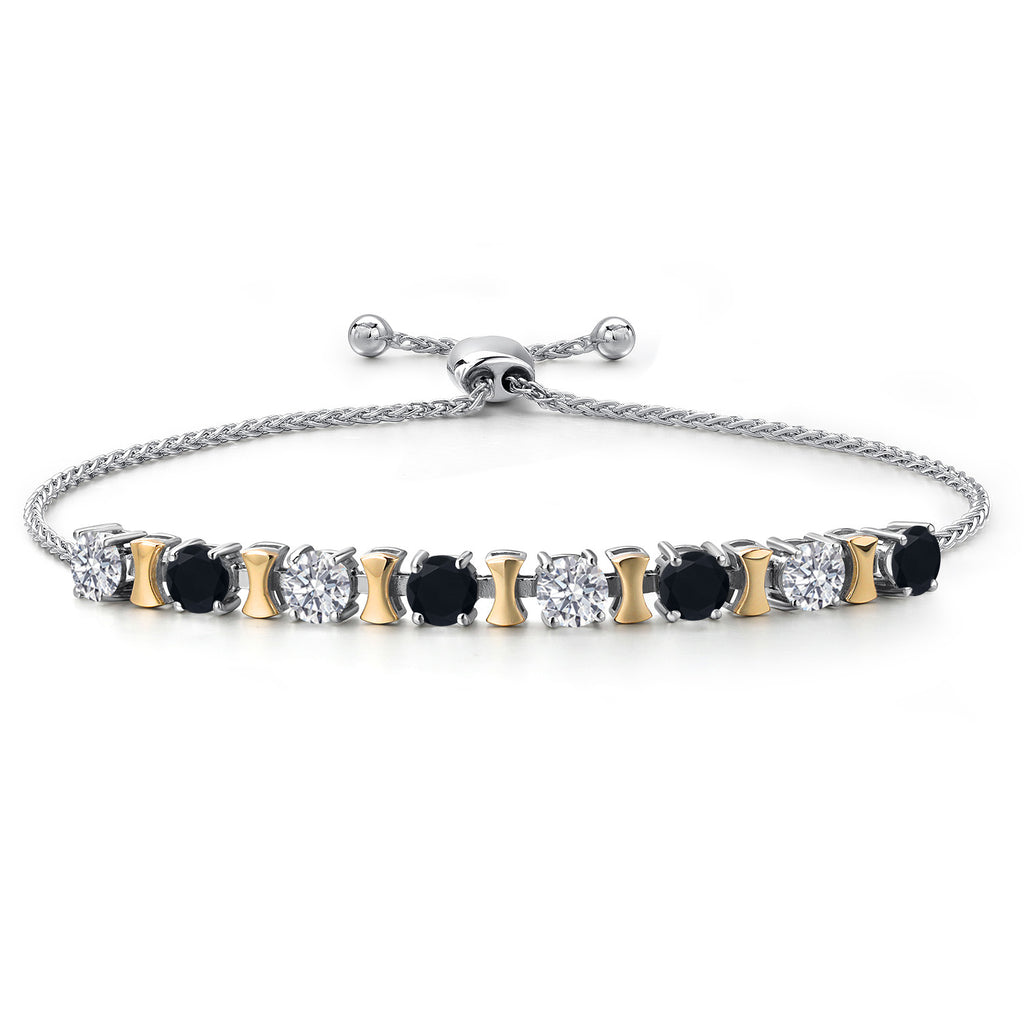 Bracelet in 925 Sterling Silver and 10K Yellow Gold