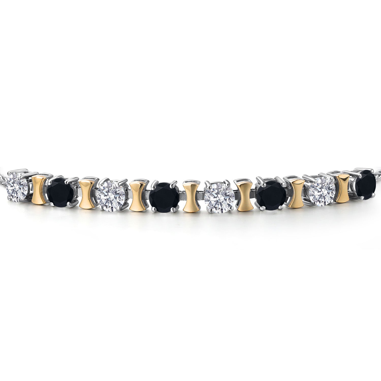 Bracelet in 925 Sterling Silver and 10K Yellow Gold