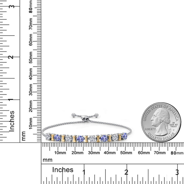 Bracelet in 925 Sterling Silver and 10K Yellow Gold