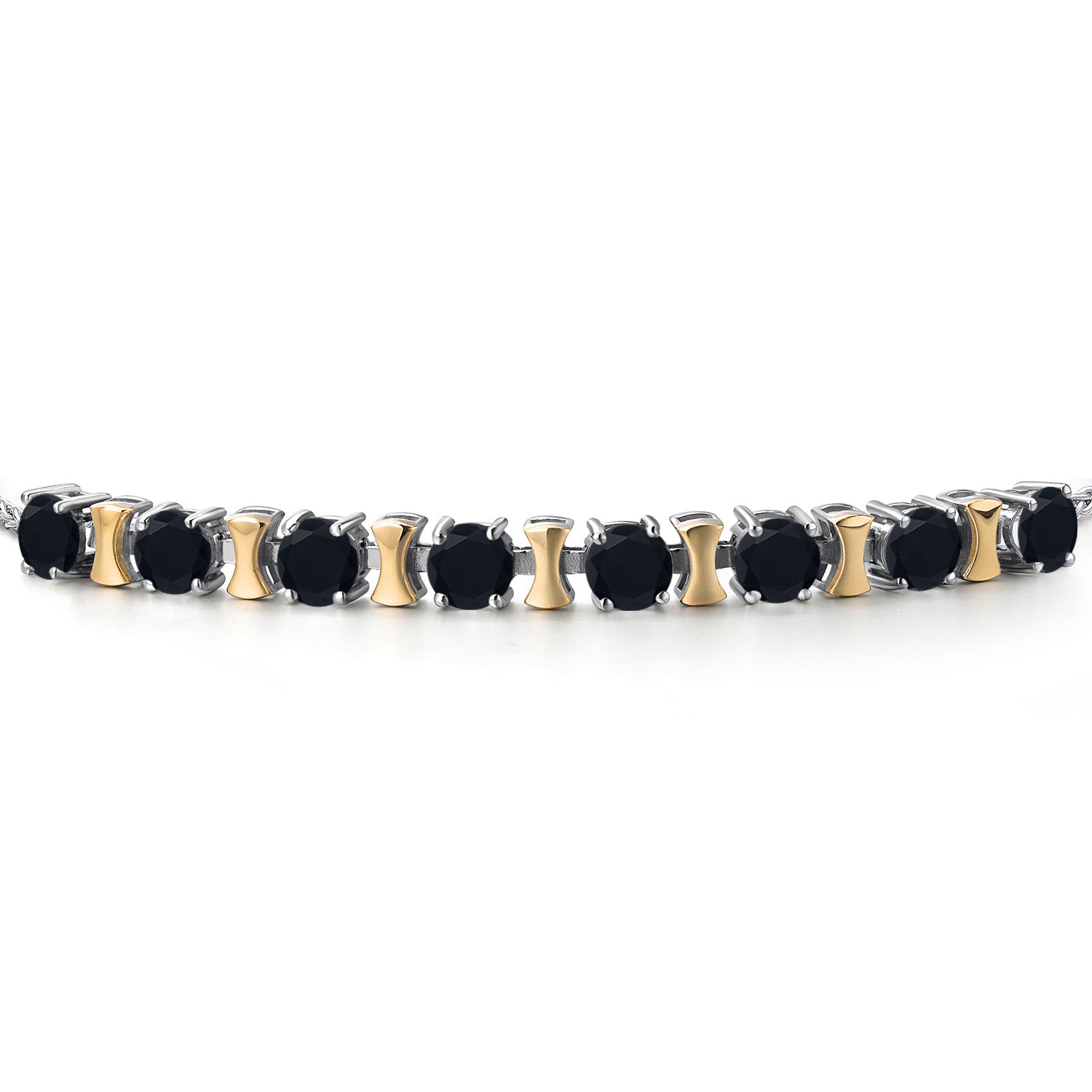Bracelet in 925 Sterling Silver and 10K Yellow Gold