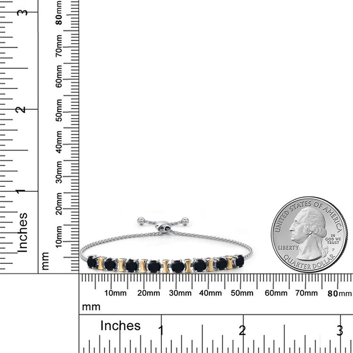 Bracelet in 925 Sterling Silver and 10K Yellow Gold