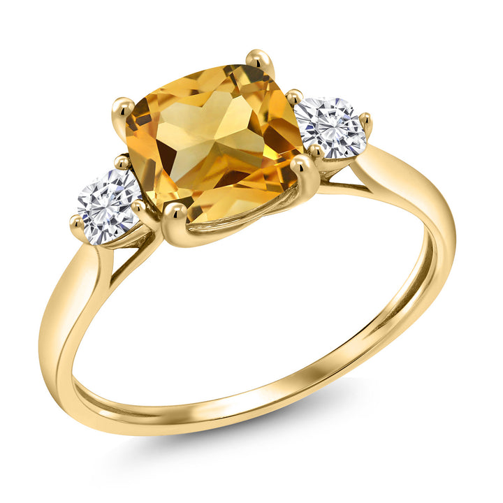 Citrine_5_Ring in 10K Yellow Gold
