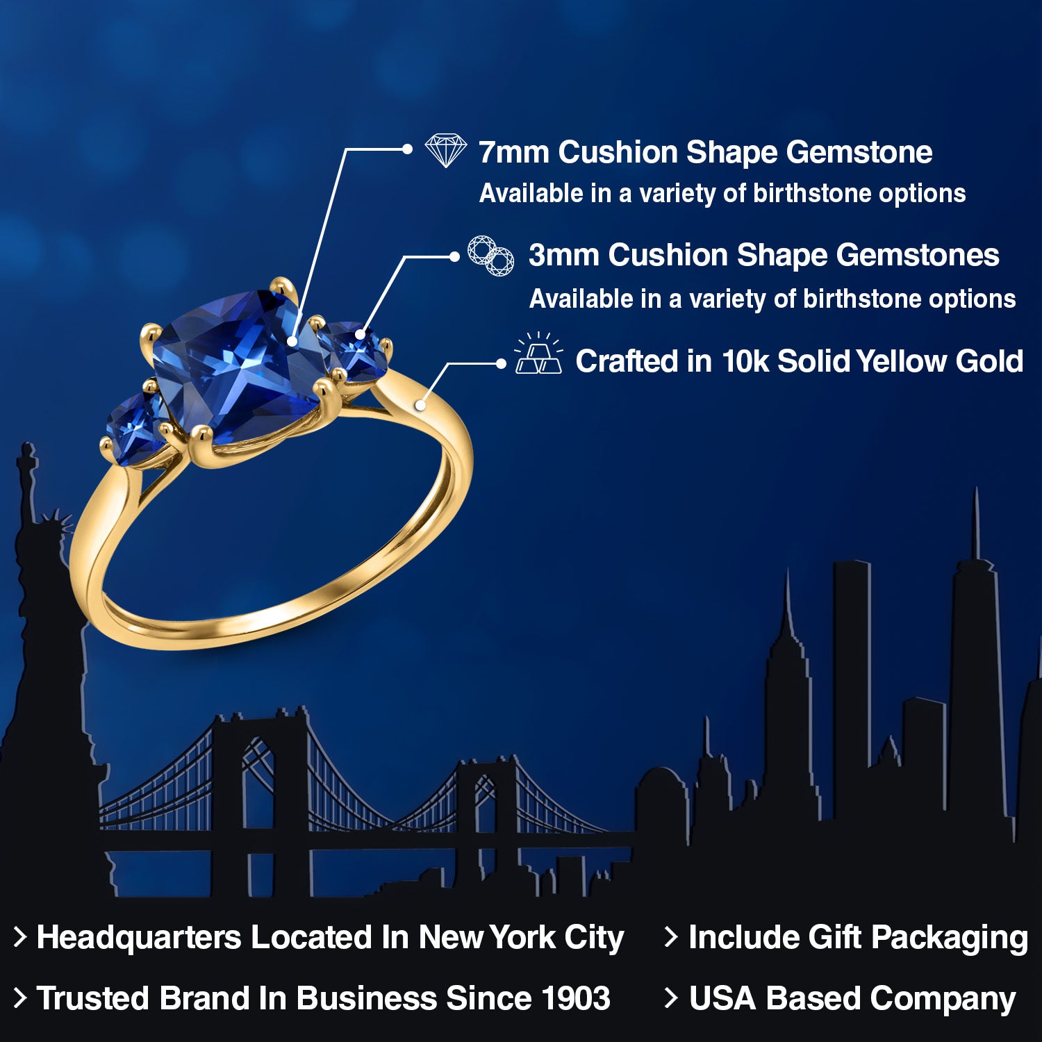 Ring in 10K Yellow Gold