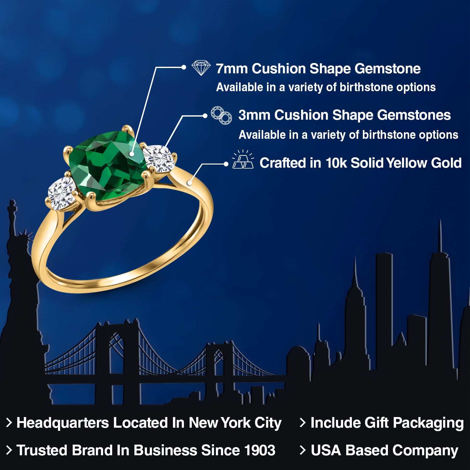 Ring in 10K Yellow Gold