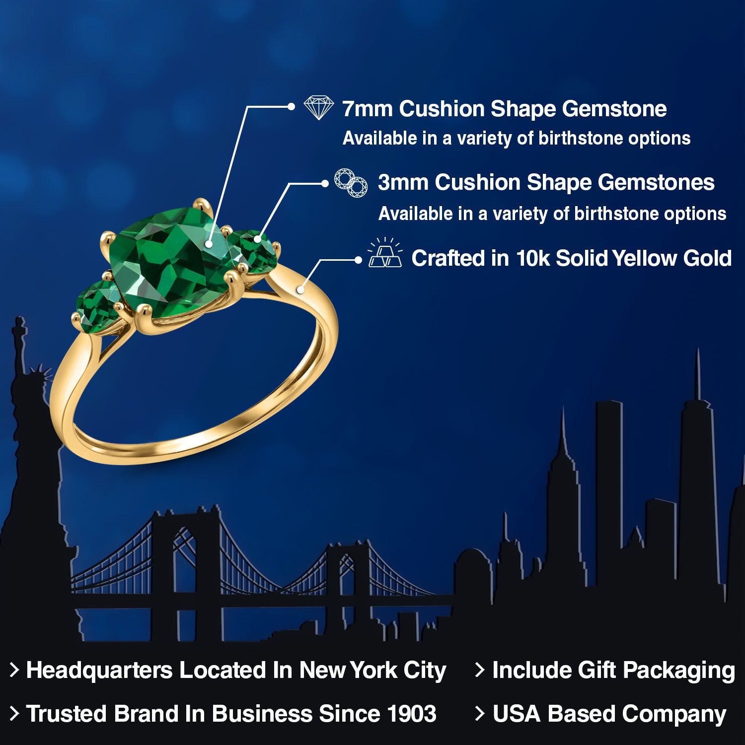 Ring in 10K Yellow Gold