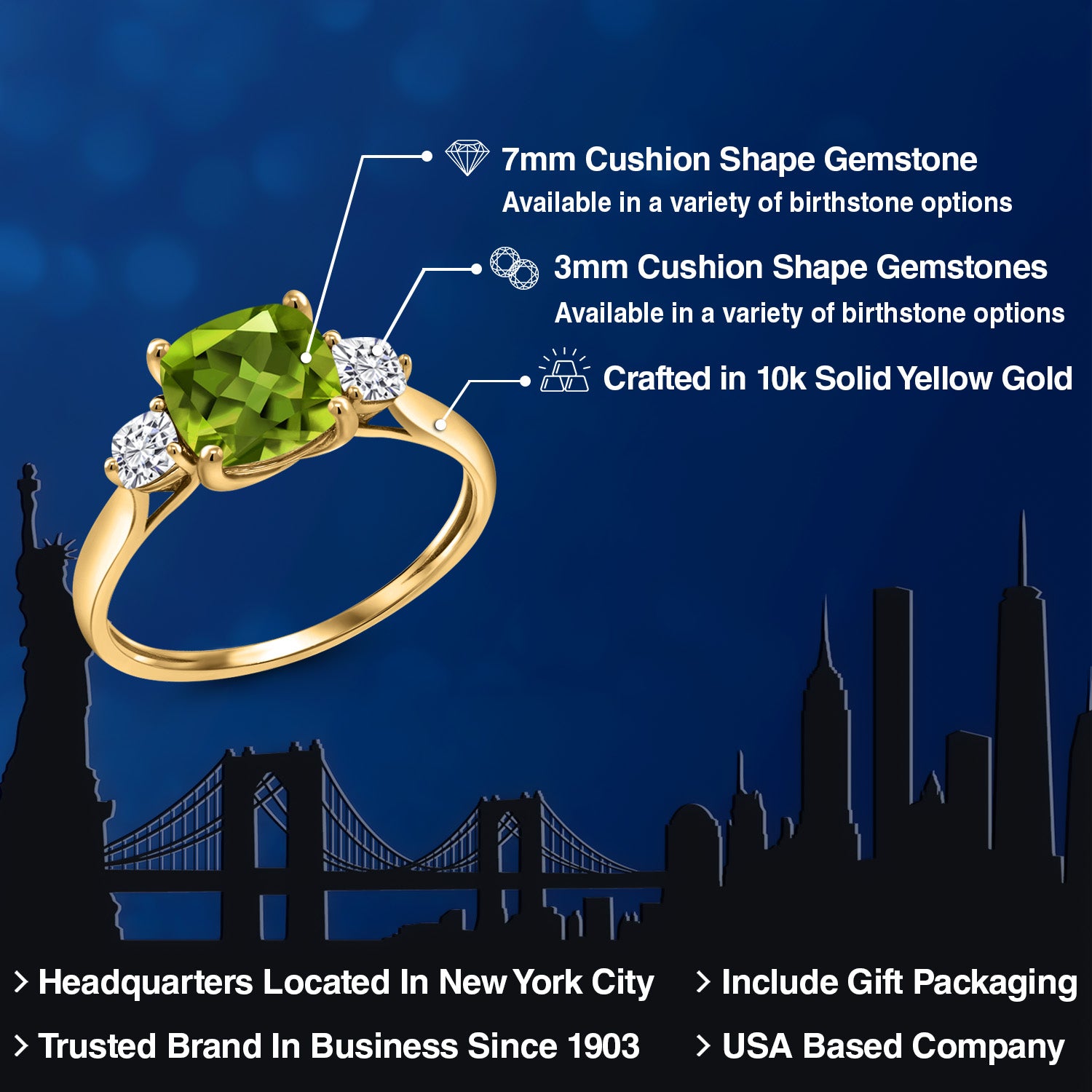 Ring in 10K Yellow Gold