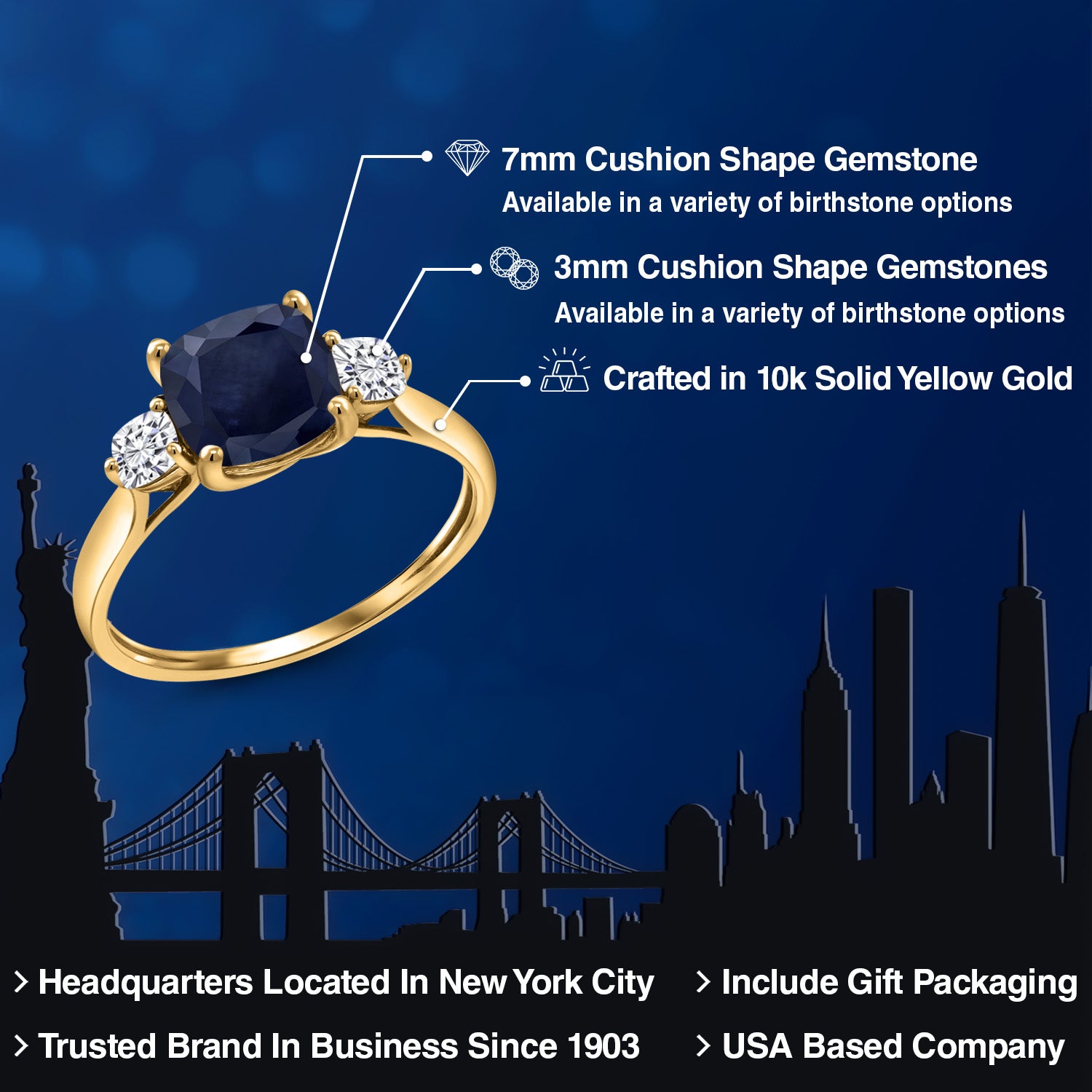 Ring in 10K Yellow Gold