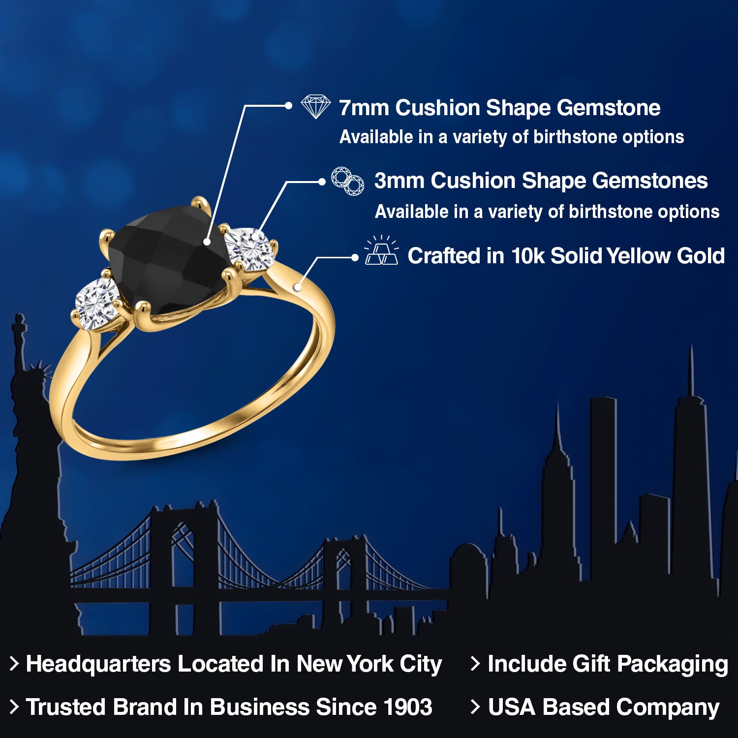 Ring in 10K Yellow Gold